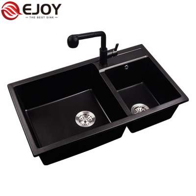 Ejoy High Quality OEM/ODM manufacture double bowl kitchen sink XW850